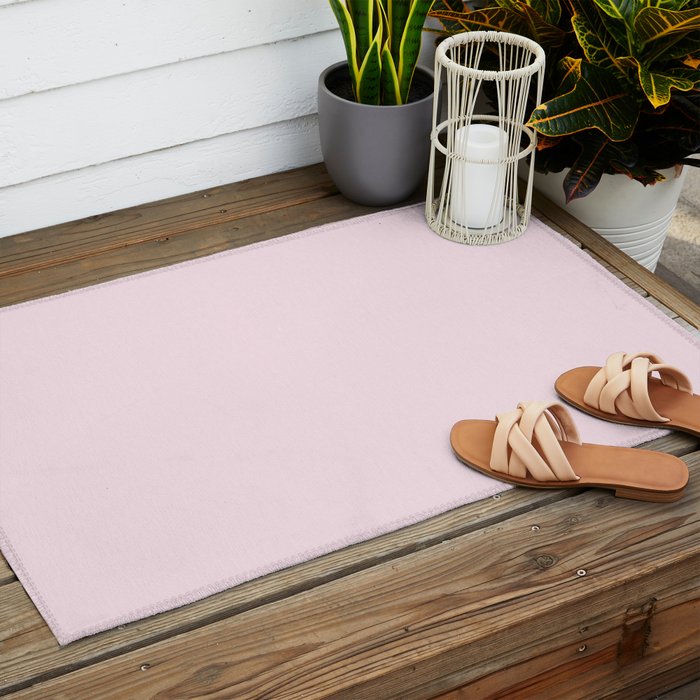 Color light pink Outdoor Rug Gallery Image 2