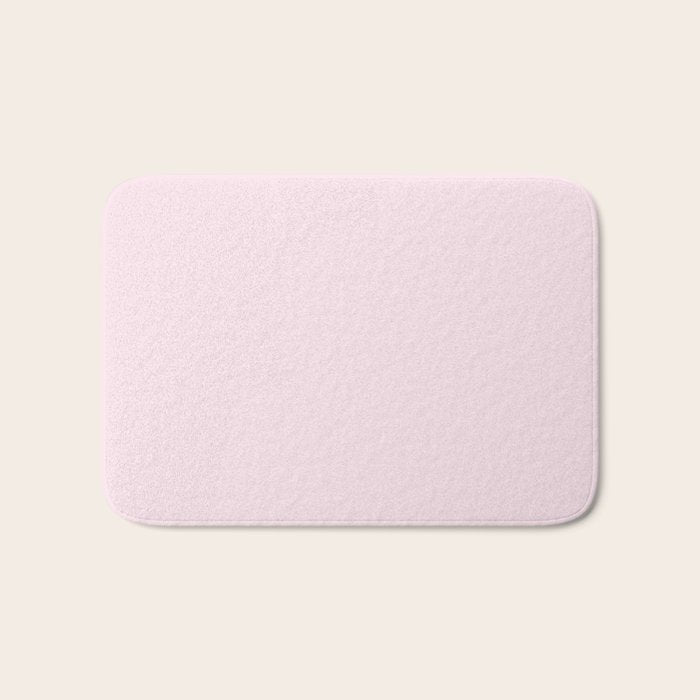 Color light pink Bath Mat Gallery Image 1