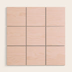 Color light pink Wood Wall Art Gallery Image 1