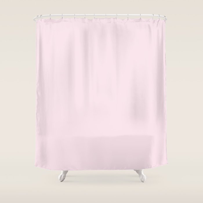 Color light pink Shower Curtain Gallery Image 1