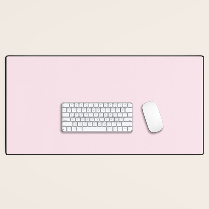 Color light pink Desk Mat Gallery Image 1