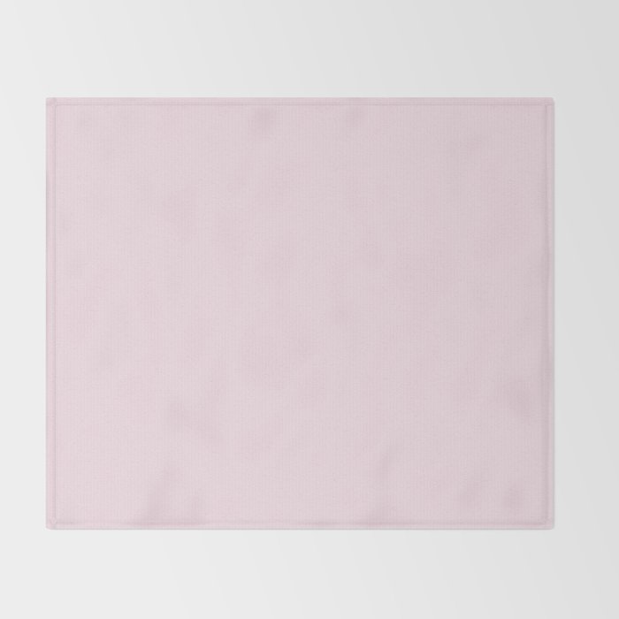 Color light pink Throw Blanket Gallery Image 2