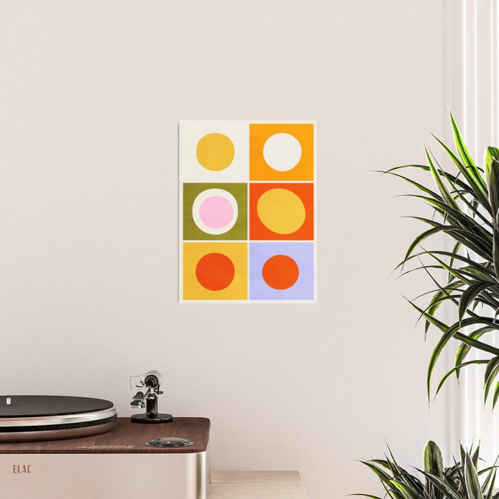 Colourplay & Concentric Circles: Mid Century Edition Poster Gallery Image 2