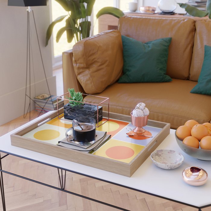 Colourplay & Concentric Circles: Mid Century Edition Serving Tray Gallery Image 2