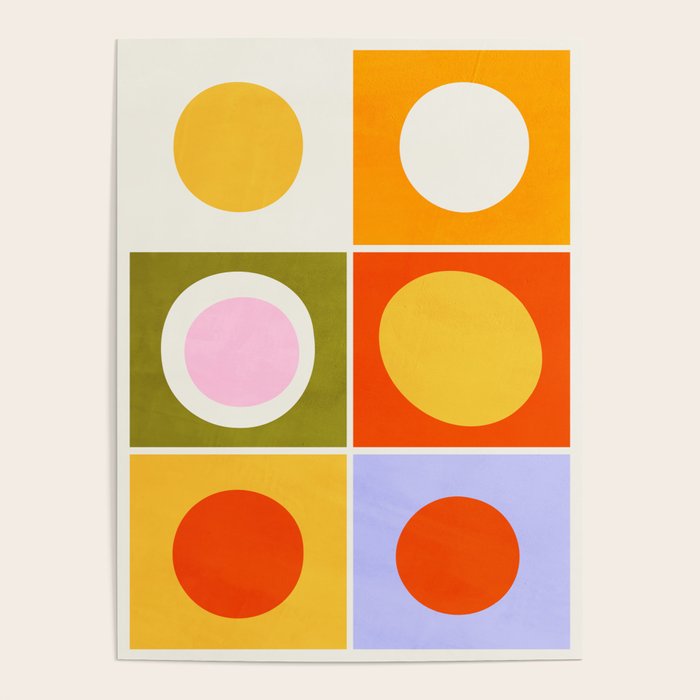 Colourplay & Concentric Circles: Mid Century Edition Poster Gallery Image 1