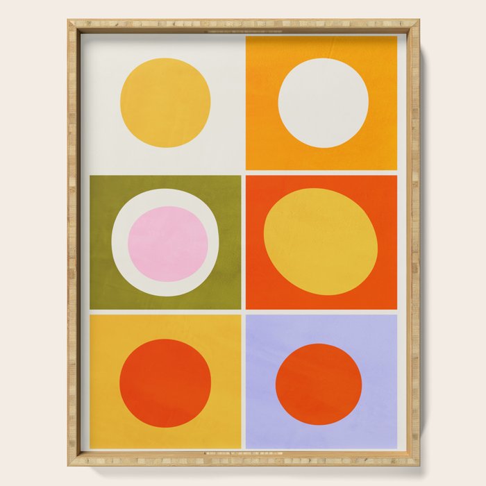 Colourplay & Concentric Circles: Mid Century Edition Serving Tray Gallery Image 1