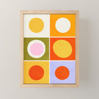 Colourplay & Concentric Circles: Mid Century Edition Mini Art Print Gallery Image 1
