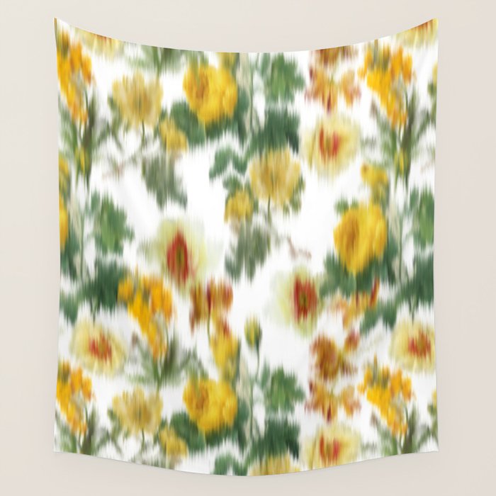 seamless pattern abstract texture background flowers Wall Tapestry Gallery Image 4