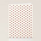 Y2K Cherries - Creme Pattern Miniature Stationery Card Gallery Image 2