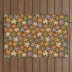 Tiny Flower Pattern #2 Outdoor Rug Gallery Image 1