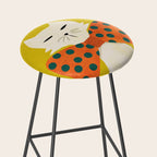 Cat with incredebly oversized humongous bowtie Stool Gallery Image 2