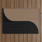 Two Tone Line Curvature XXXVI Outdoor Rug Gallery Image 1