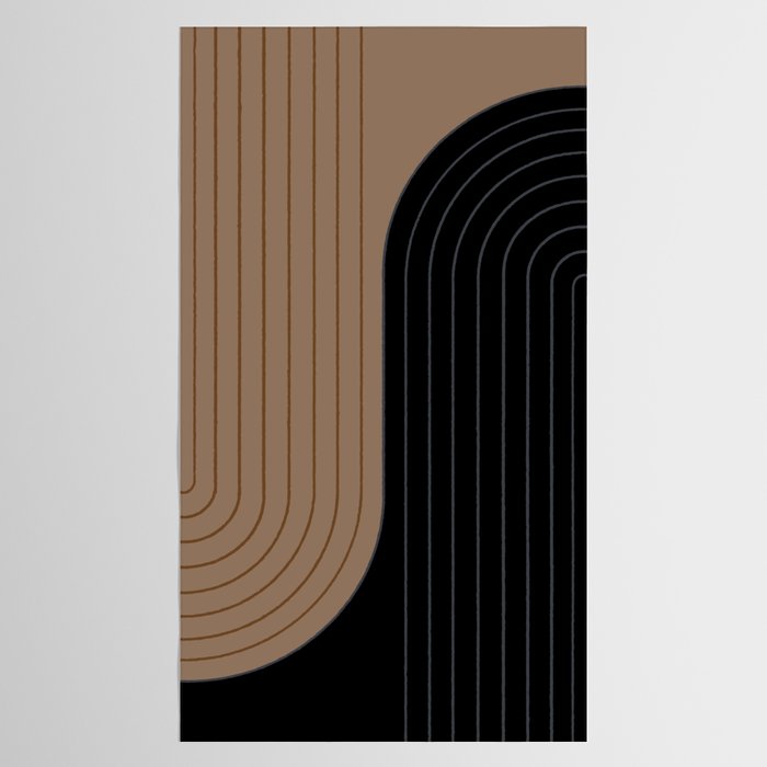 Two Tone Line Curvature XXXVI Tablecloth Gallery Image 2