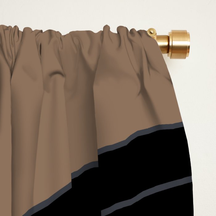 Two Tone Line Curvature XXXVI Window Curtain Gallery Image 2