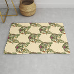 Botanical French Bulldog Rug Gallery Image 1