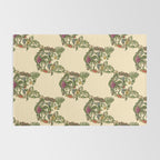Botanical French Bulldog Rug Gallery Image 2
