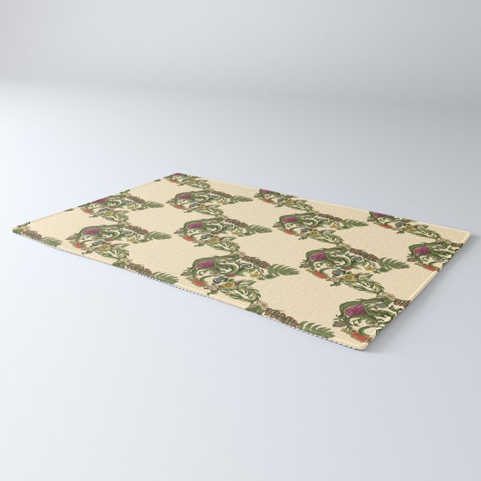 Botanical French Bulldog Rug Gallery Image 3