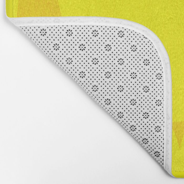 Yellow abstract shapes N02 Bath Mat Gallery Image 2