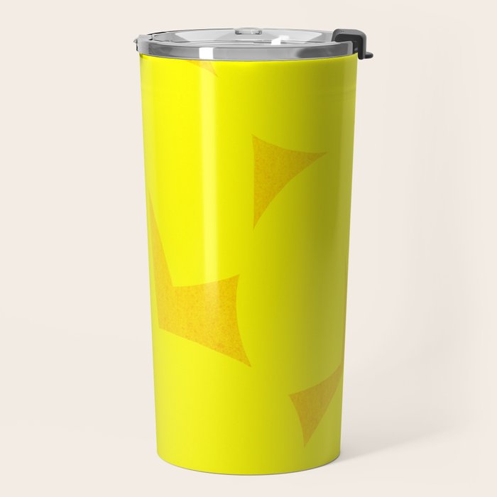Yellow abstract shapes N02 Travel Mug Gallery Image 2