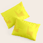 Yellow abstract shapes N02 Pillow Sham Gallery Image 3