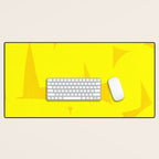 Yellow abstract shapes N02 Desk Mat Gallery Image 1
