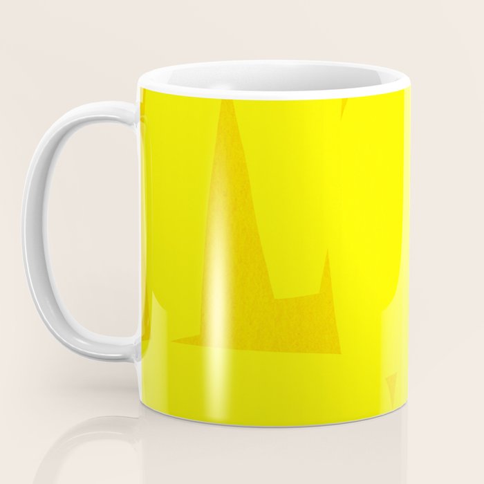 Yellow abstract shapes N02 Coffee Mug Gallery Image 3