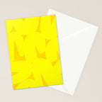 Yellow abstract shapes N02 Stationery Card Gallery Image 2