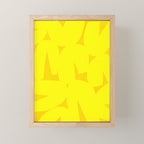 Yellow abstract shapes N02 Mini Art Print Gallery Image 1