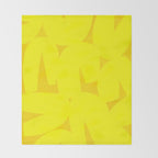 Yellow abstract shapes N02 Throw Blanket Gallery Image 2