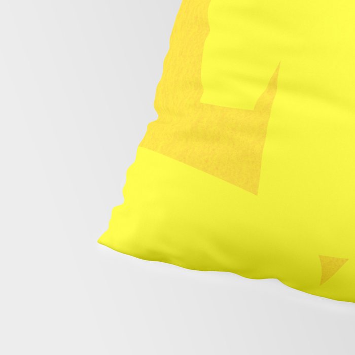 Yellow abstract shapes N02 Pillow Sham Gallery Image 4