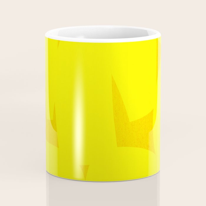 Yellow abstract shapes N02 Coffee Mug Gallery Image 4