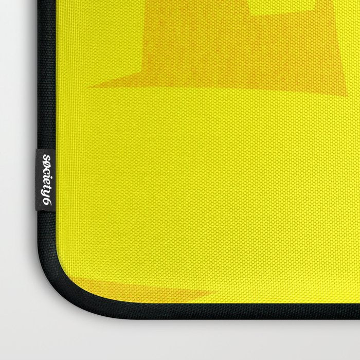 Yellow abstract shapes N02 Laptop Sleeve Gallery Image 3