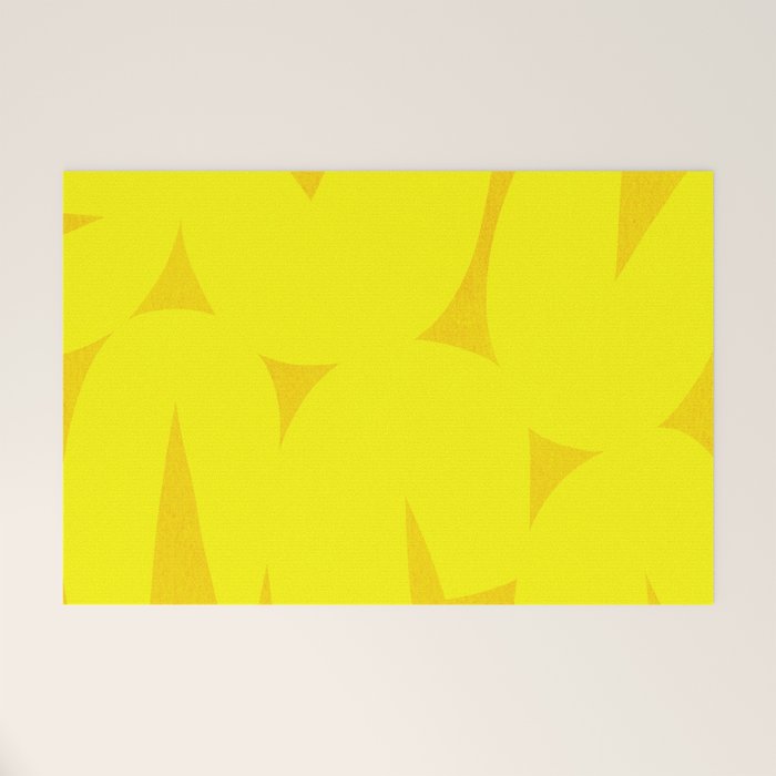Yellow abstract shapes N02 Welcome Mat Gallery Image 1