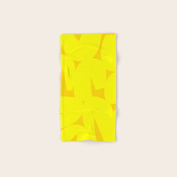 Yellow abstract shapes N02 Bath Towel Gallery Image 1