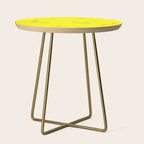 Yellow abstract shapes N02 Side Table Gallery Image 1