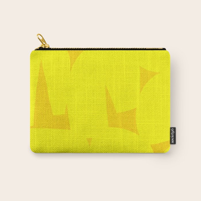 Yellow abstract shapes N02 Carry All Pouch Gallery Image 1