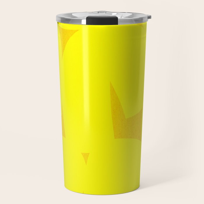 Yellow abstract shapes N02 Travel Mug Gallery Image 1