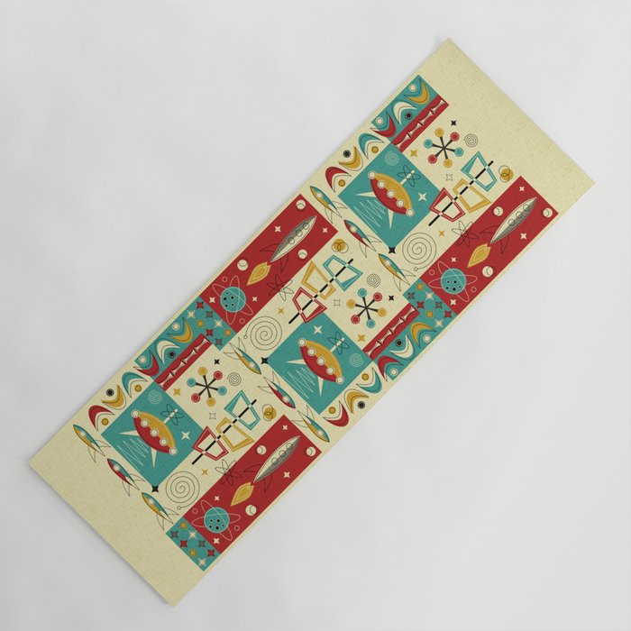 Retro Space Age Fun! ©studioxtine Yoga Mat Gallery Image 1