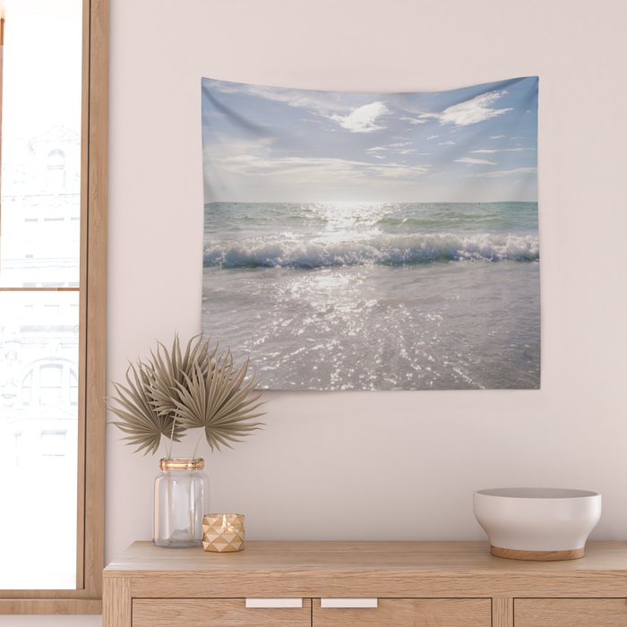 Glittery Sea Wall Tapestry Gallery Image 2