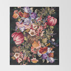 Midnight Garden VII Throw Blanket Gallery Image 2