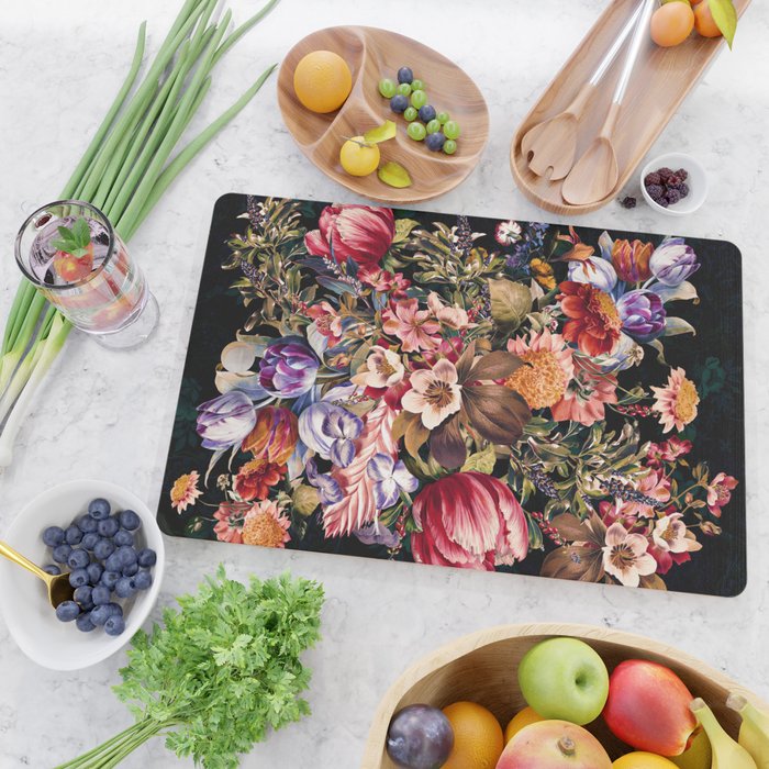 Midnight Garden VII Cutting Board Gallery Image 2