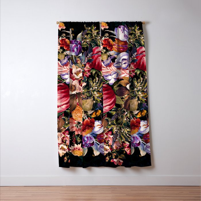 Midnight Garden VII Window Curtain Gallery Image 3