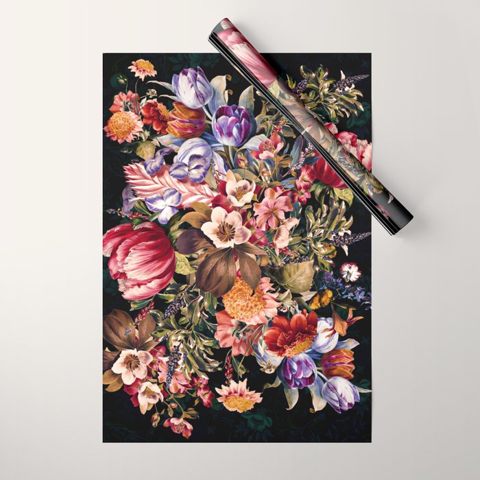 Midnight Garden VII Wrapping Paper Gallery Image 1