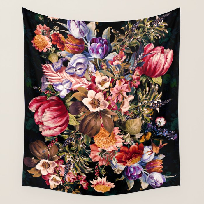 Midnight Garden VII Wall Tapestry Gallery Image 1