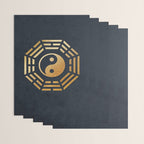Golden Yin Yang I Ching Wrapping Paper Gallery Image 3