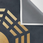 Golden Yin Yang I Ching Wall Tapestry Gallery Image 3
