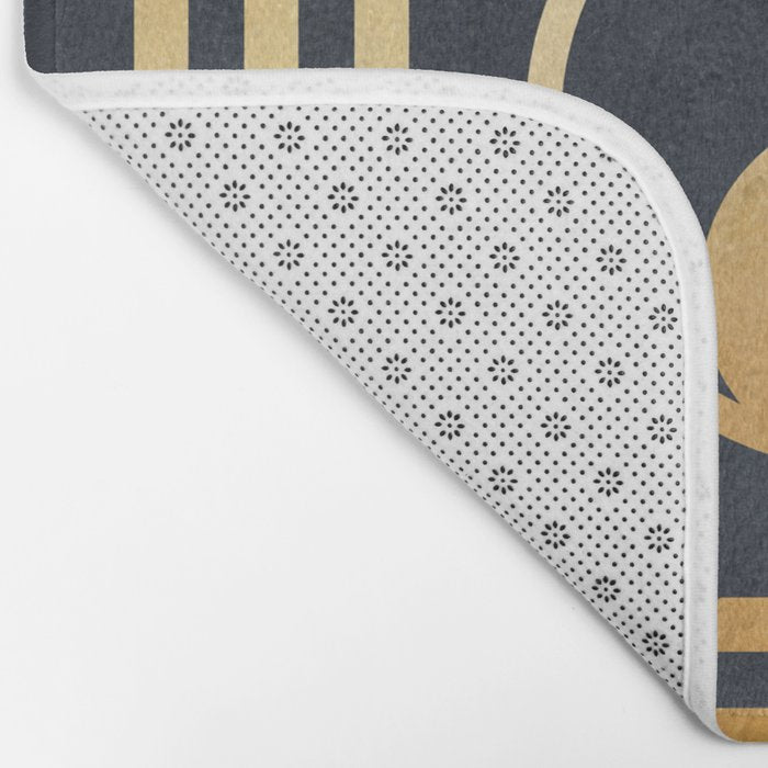 Golden Yin Yang I Ching Bath Mat Gallery Image 2