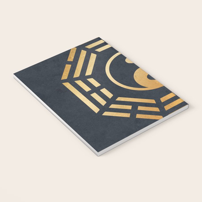 Golden Yin Yang I Ching Notebook Gallery Image 3