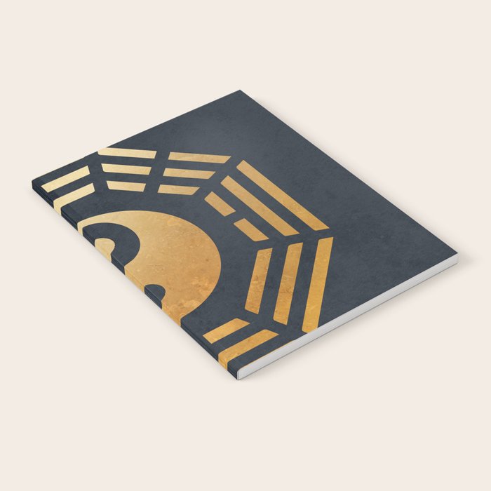 Golden Yin Yang I Ching Notebook Gallery Image 2