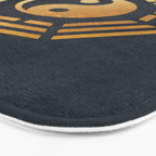 Golden Yin Yang I Ching Bath Mat Gallery Image 3
